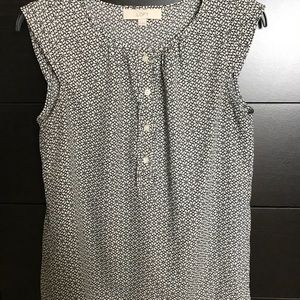 Black and white blouse